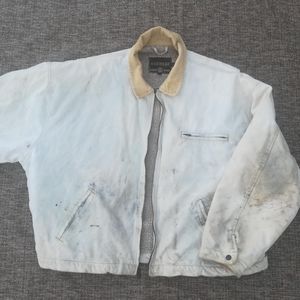 Vintage Distressed Canvas Work Coat